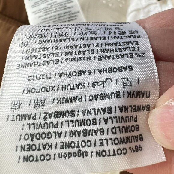 NWT GUESS Denim Eyelet Skirt White Size 27 $128 - Picture 15 of 16